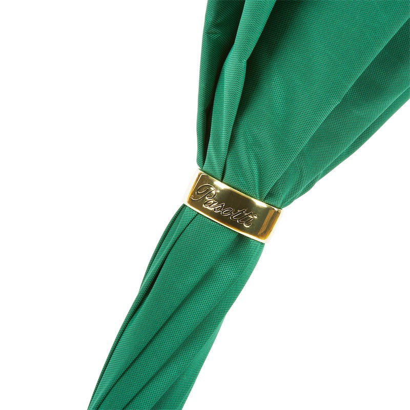 Pasotti Green Umbrella with Tropical Flowers