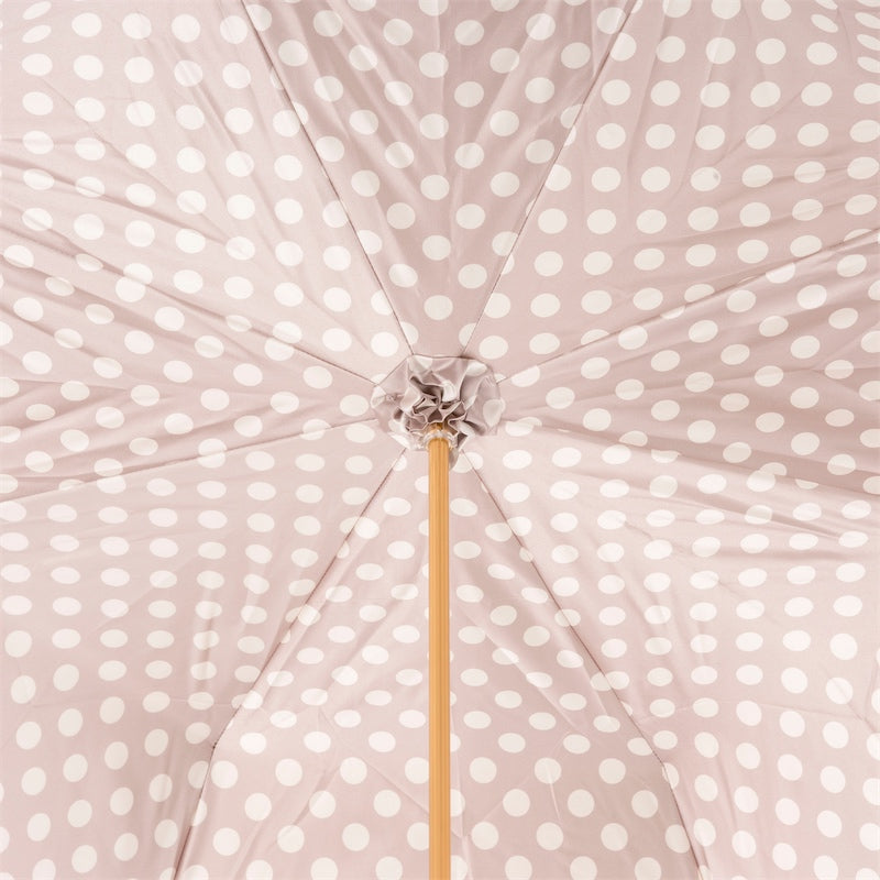 Pasotti Cream White Umbrella with Dots