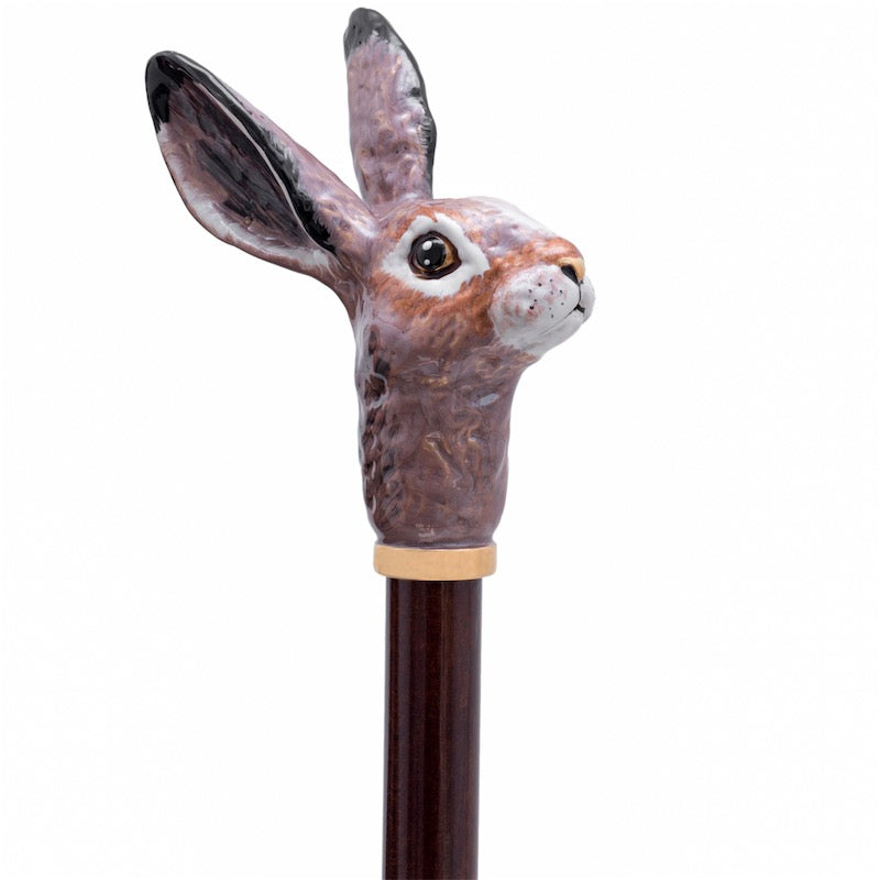 Pasotti Umbrella with Enameled Bunny Handle