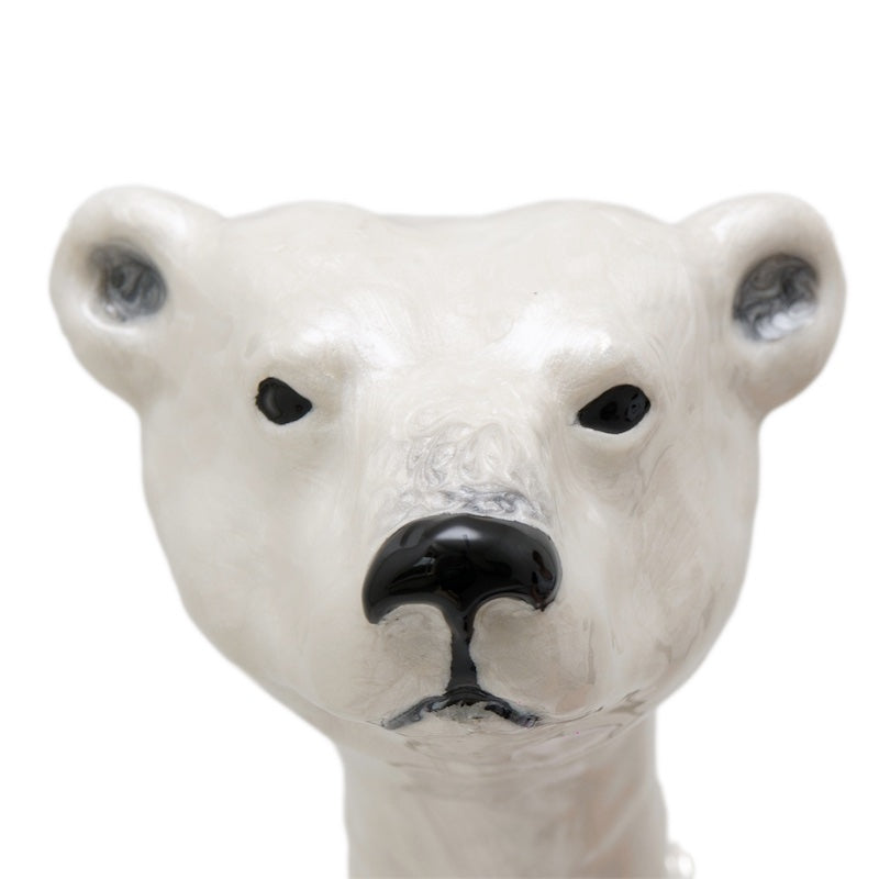 Pasotti Red Umbrella with White Bear Handle