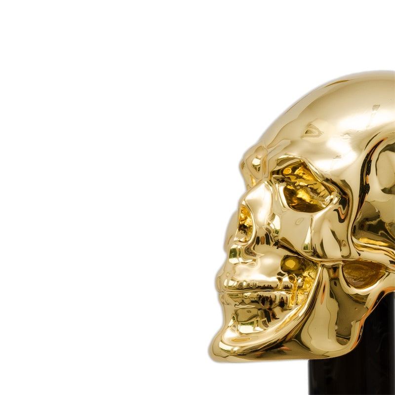 Pasotti Gold Skull Cane﻿