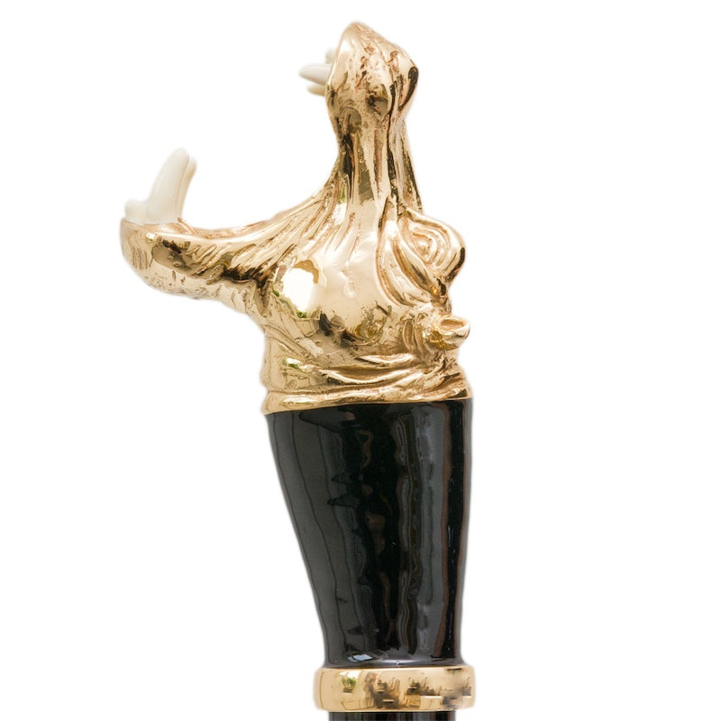 Pasotti Luxurious Golden Hippo Umbrella