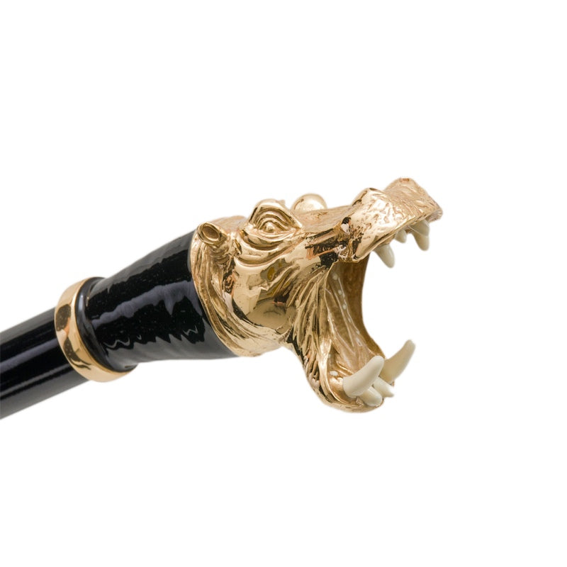 Pasotti Luxurious Golden Hippo Umbrella