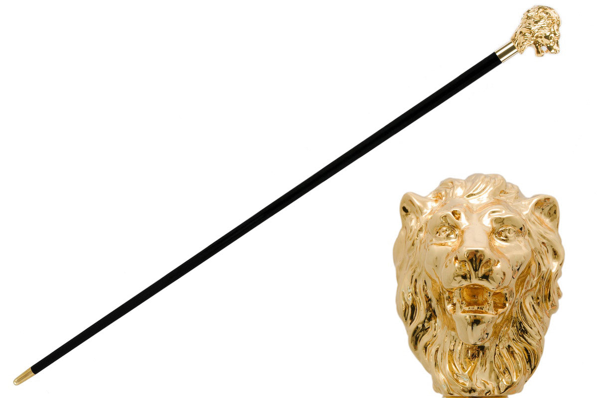 Pasotti Golden Lion Walking Cane﻿