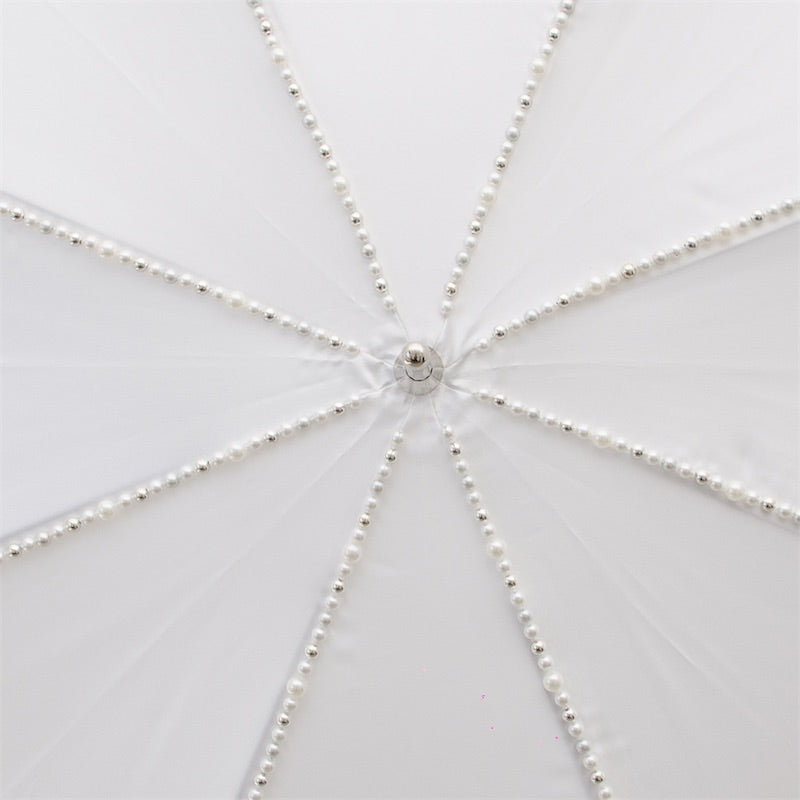 Pasotti Wedding Umbrella with White Pearls
