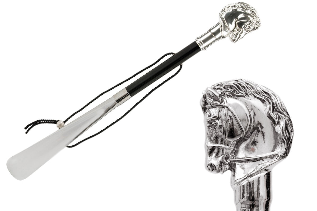 Pasotti Silver Horse Shoehorn﻿