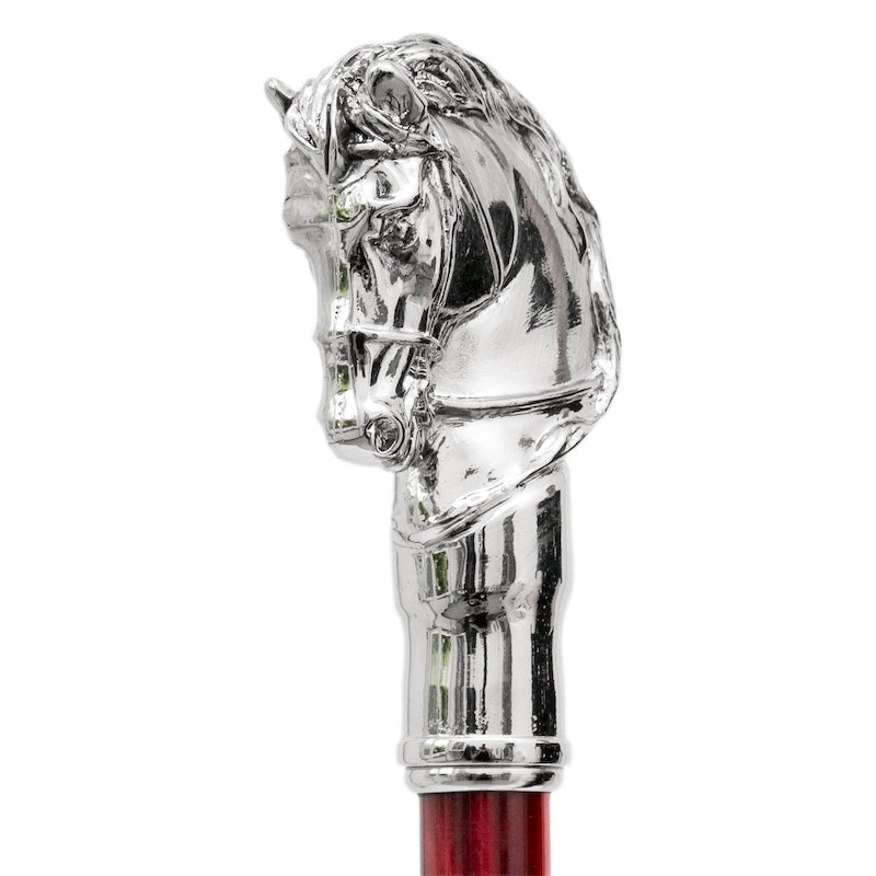Pasotti Elegant Umbrella with Silver Horse Handle﻿
