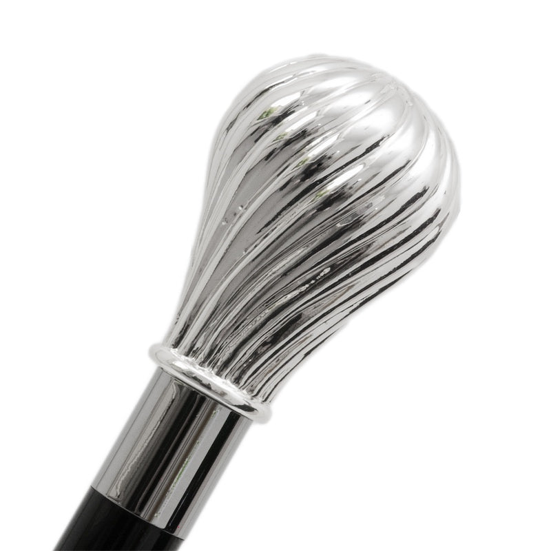 Pasotti Classic Knob Silver Cane
