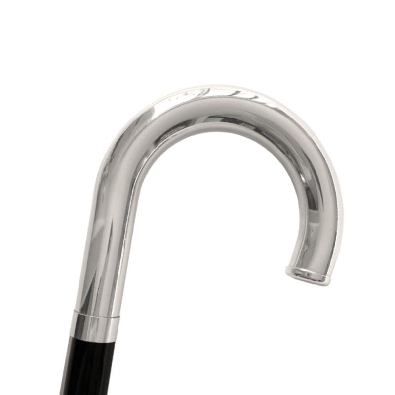 Pasotti Classic Walking Cane with Silver Handle