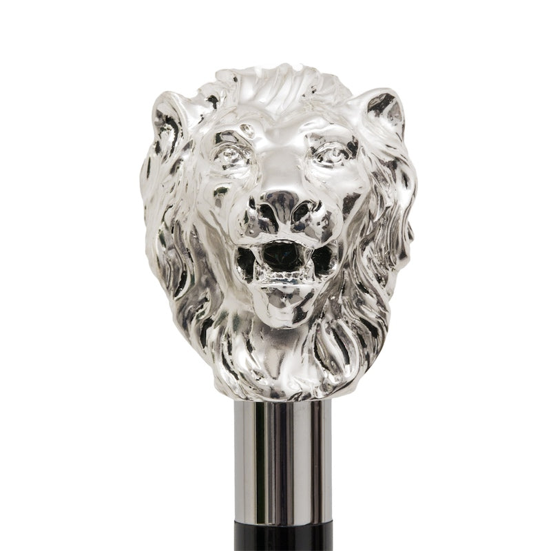 Pasotti Silver Lion Walking Cane