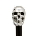 Pasotti Silver Skull Walking Cane