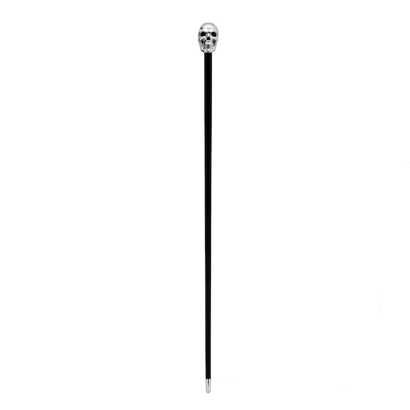 Pasotti Silver Skull Walking Cane