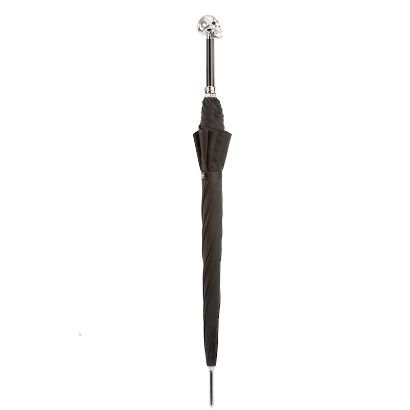 Pasotti Silver Skull Umbrella