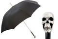 Pasotti Silver Skull Umbrella