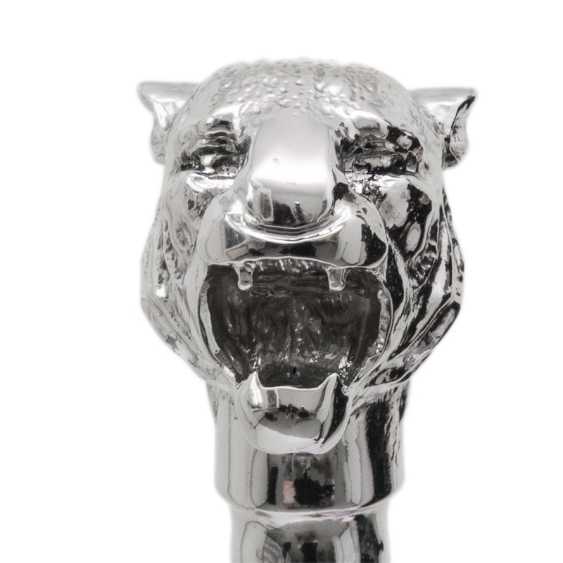 Pasotti Silver Tiger Walking Cane