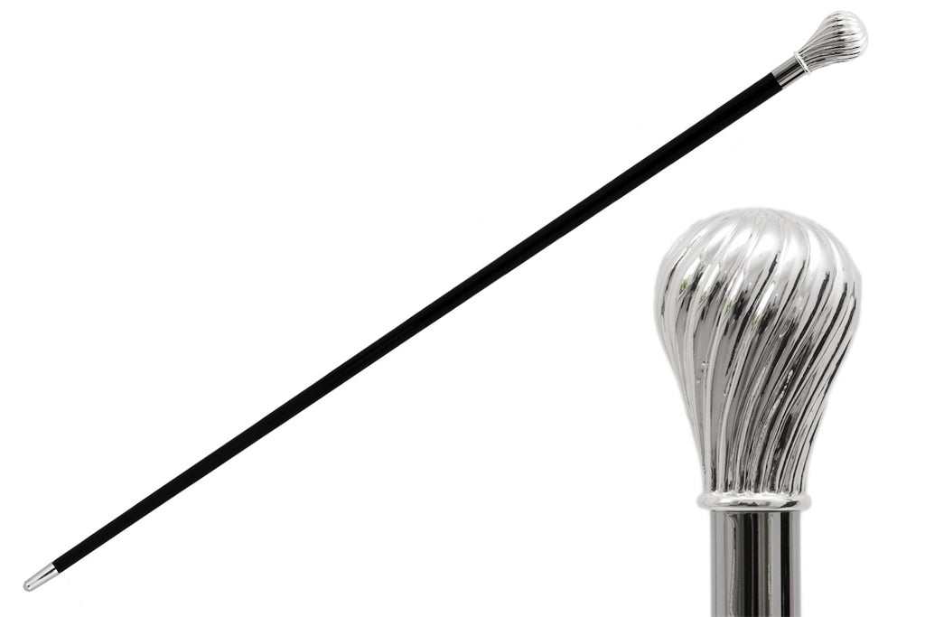 Pasotti Classic Knob Silver Cane