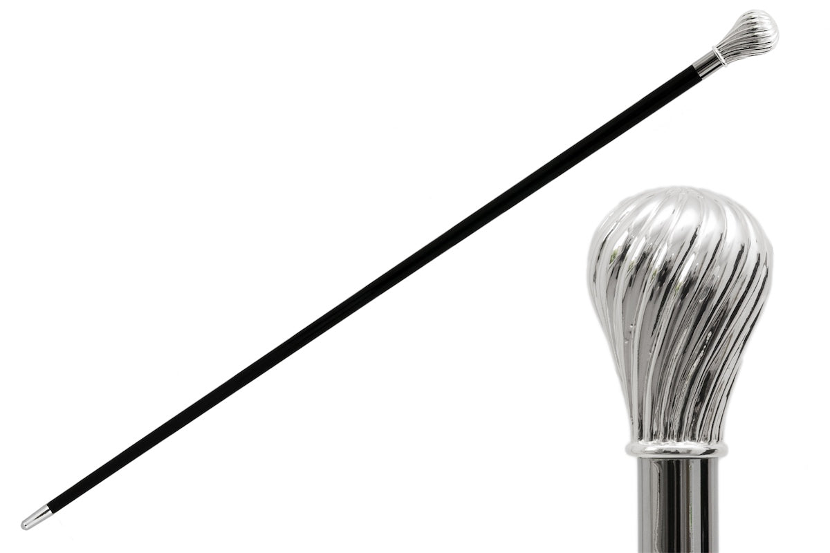 Pasotti Classic Knob Silver Cane
