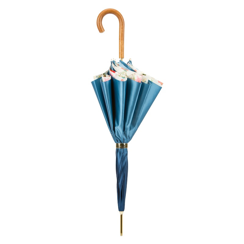 Pasotti Blue Umbrella "Bouquet of flowers"