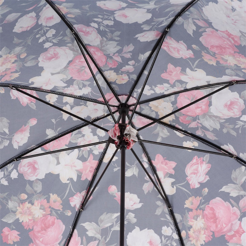 Pasotti Roses Parasol with Bamboo Handle