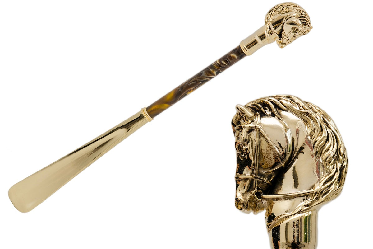Pasotti Gold Horse Shoehorn