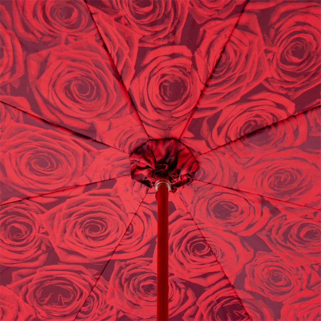 Pasotti Leopard & Red Roses Umbrella