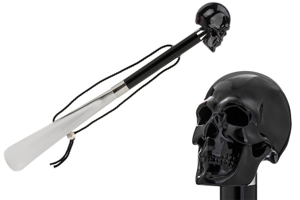 Pasotti Black Skull Shoehorn