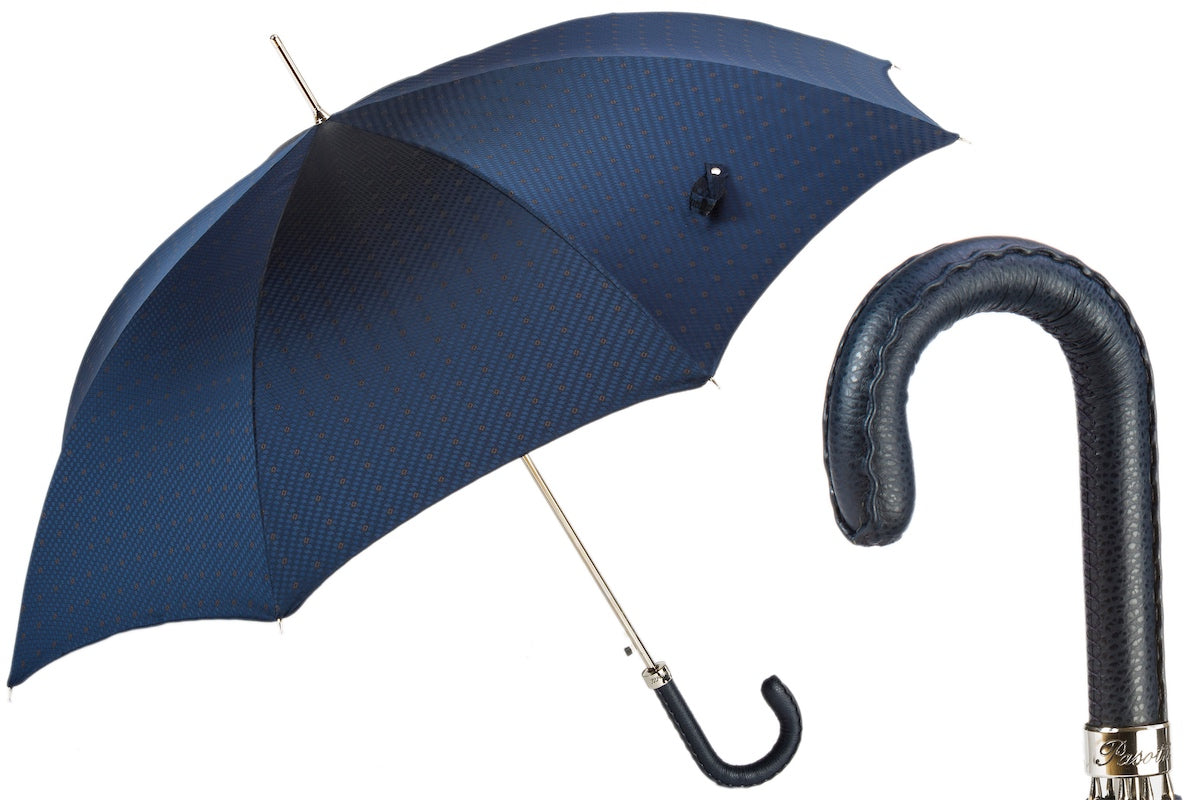 Pasotti Blue Gentleman's Umbrella