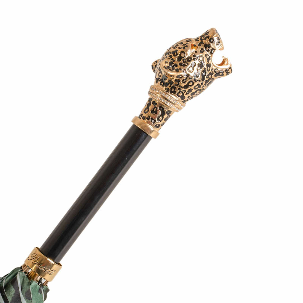 Pasotti Green Leopardized Panther Umbrella