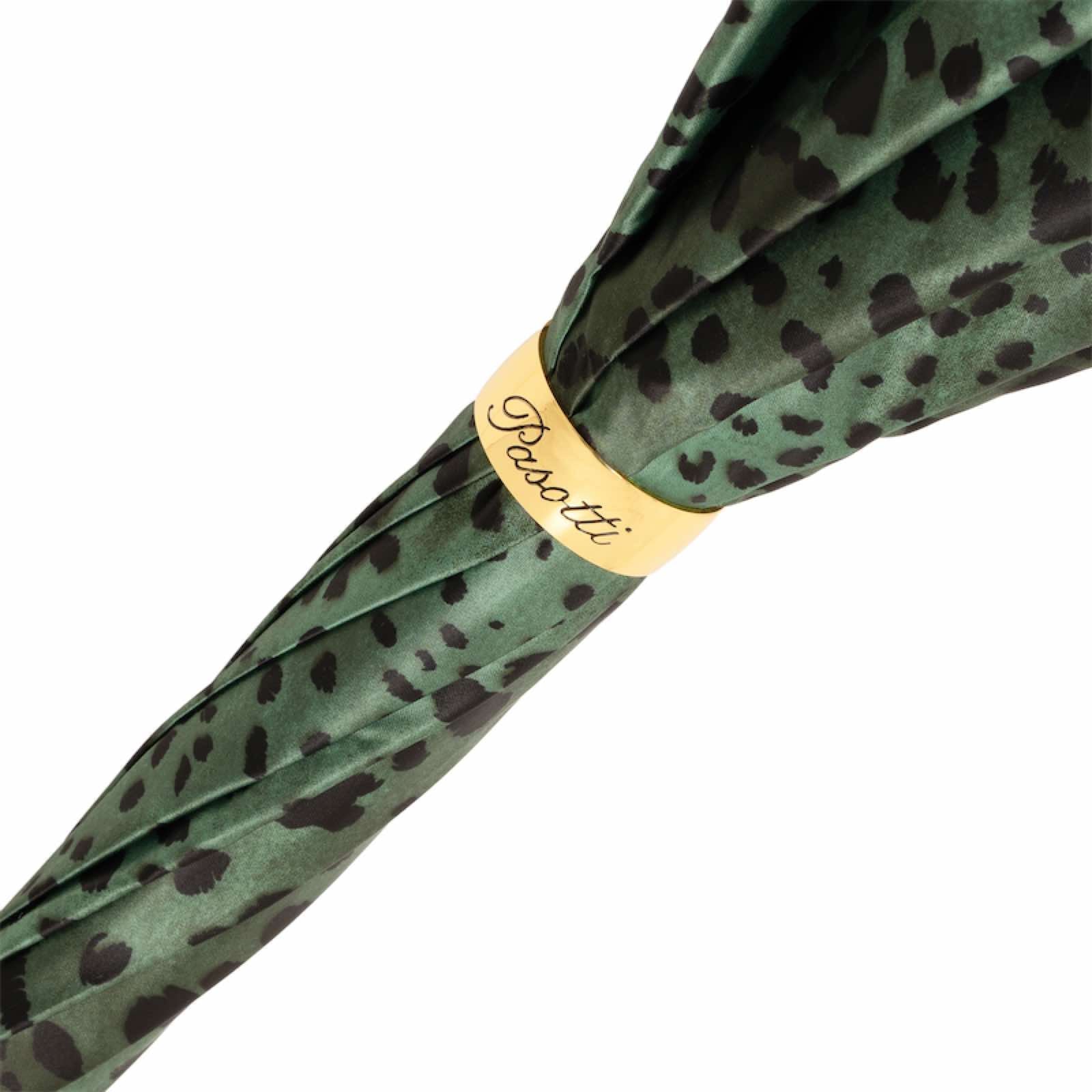 Pasotti Green Leopardized Panther Umbrella