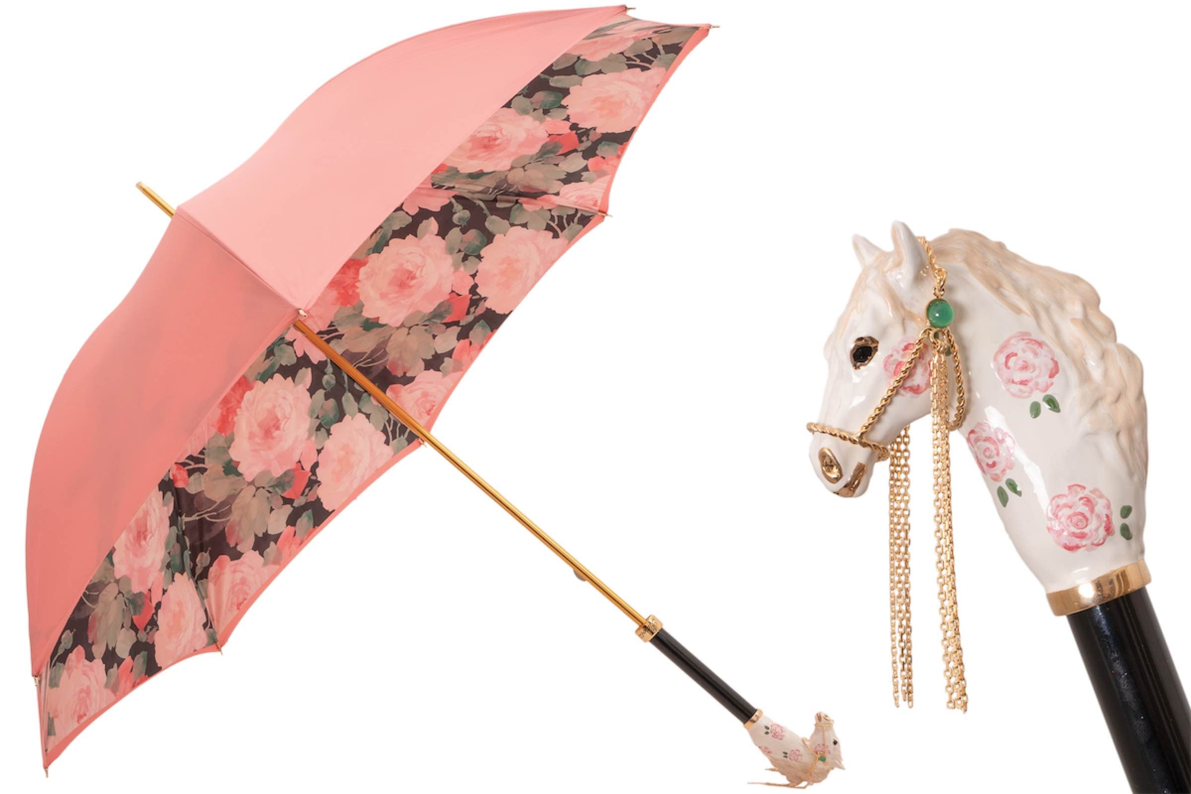 Pasotti Enameled Carousel Horse Umbrella