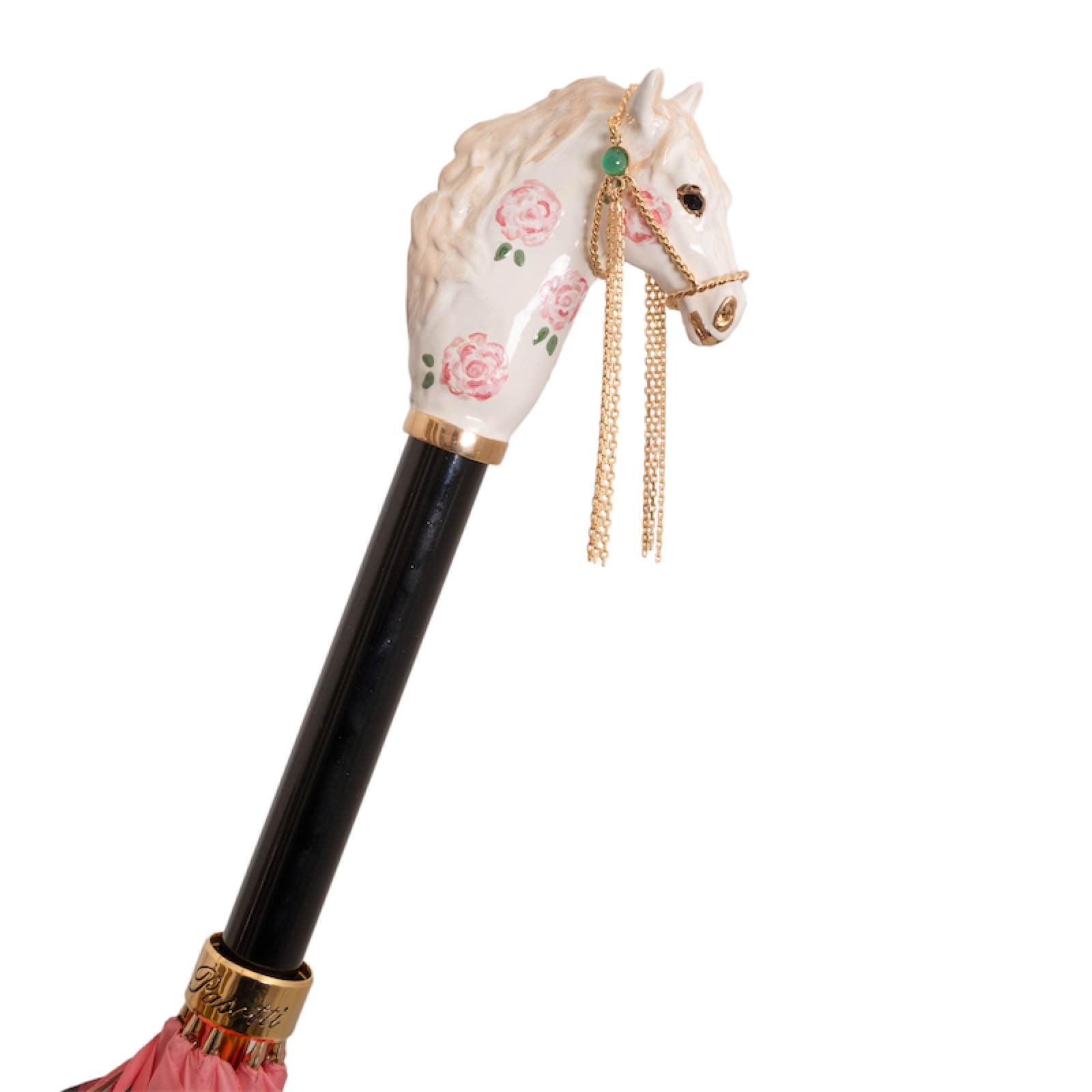 Pasotti Enameled Carousel Horse Umbrella