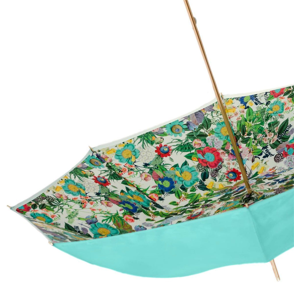 Pasotti Turquoise Flower Umbrella