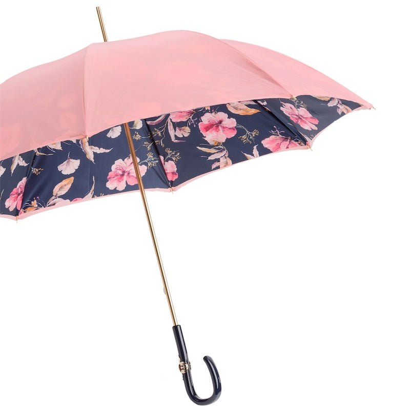 Pasotti Pink Umbrella with Flowers