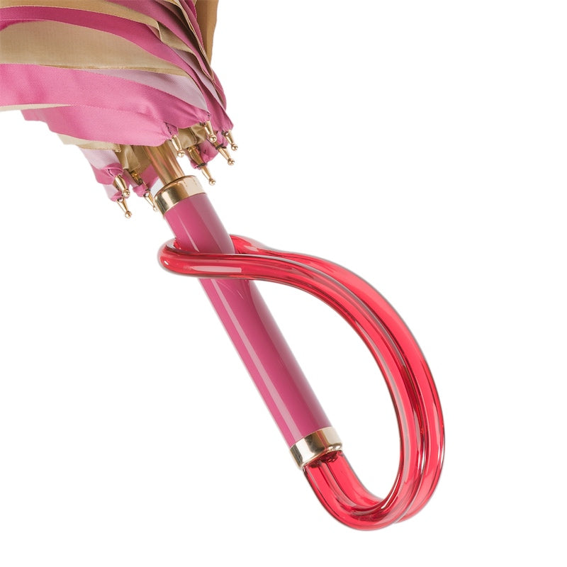 Pasotti Lovely Pink Umbrella with Flowers