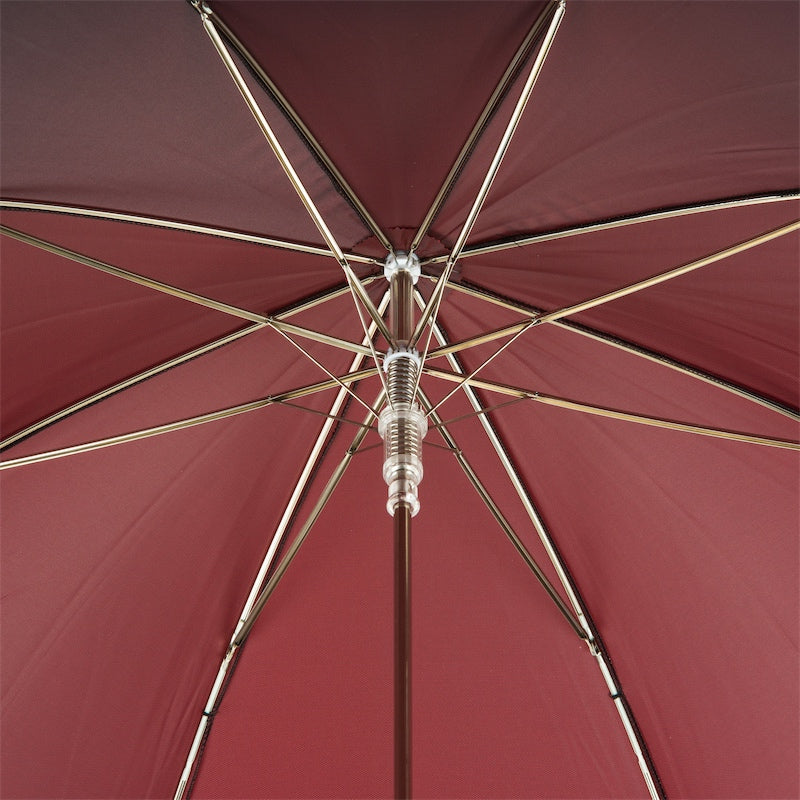 Pasotti Red Umbrella with Parrot Handle