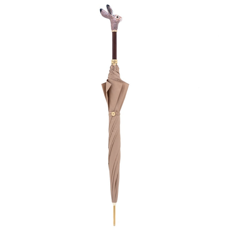 Pasotti Umbrella with Enameled Bunny Handle