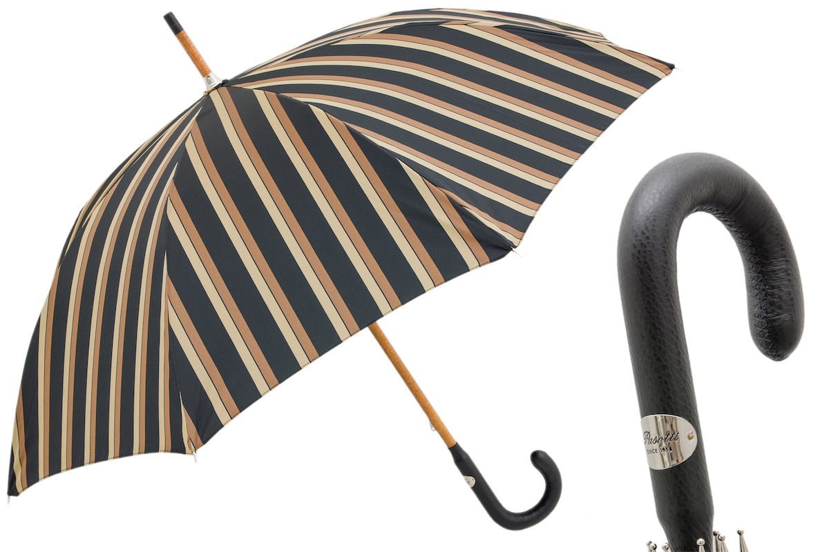 Pasotti Gentleman Striped Umbrella