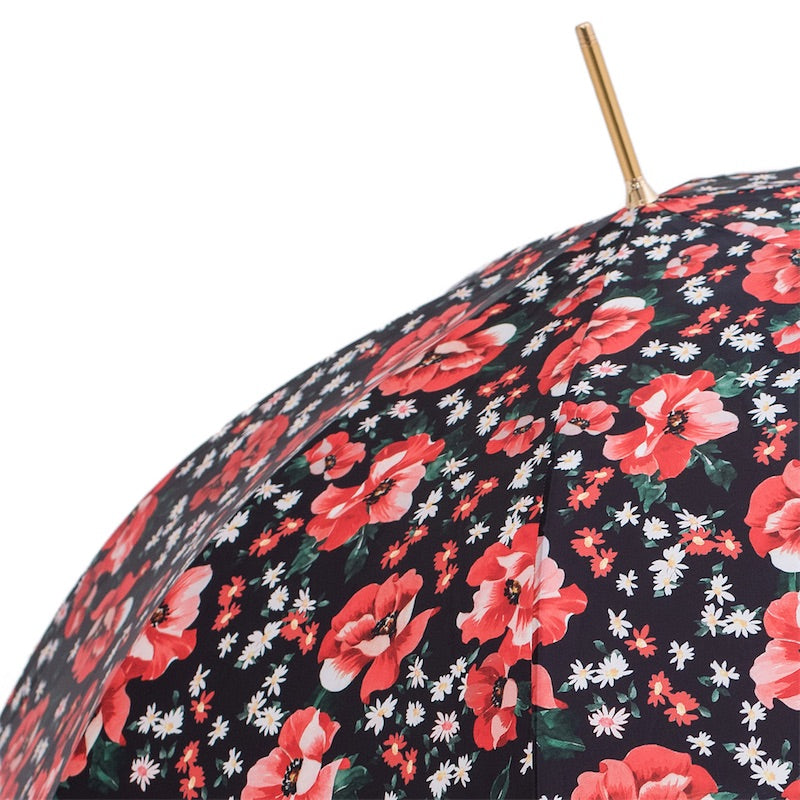 Pasotti Umbrella with Red Anemones