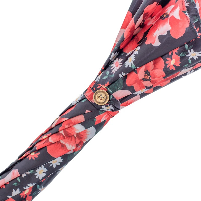 Pasotti Umbrella with Red Anemones