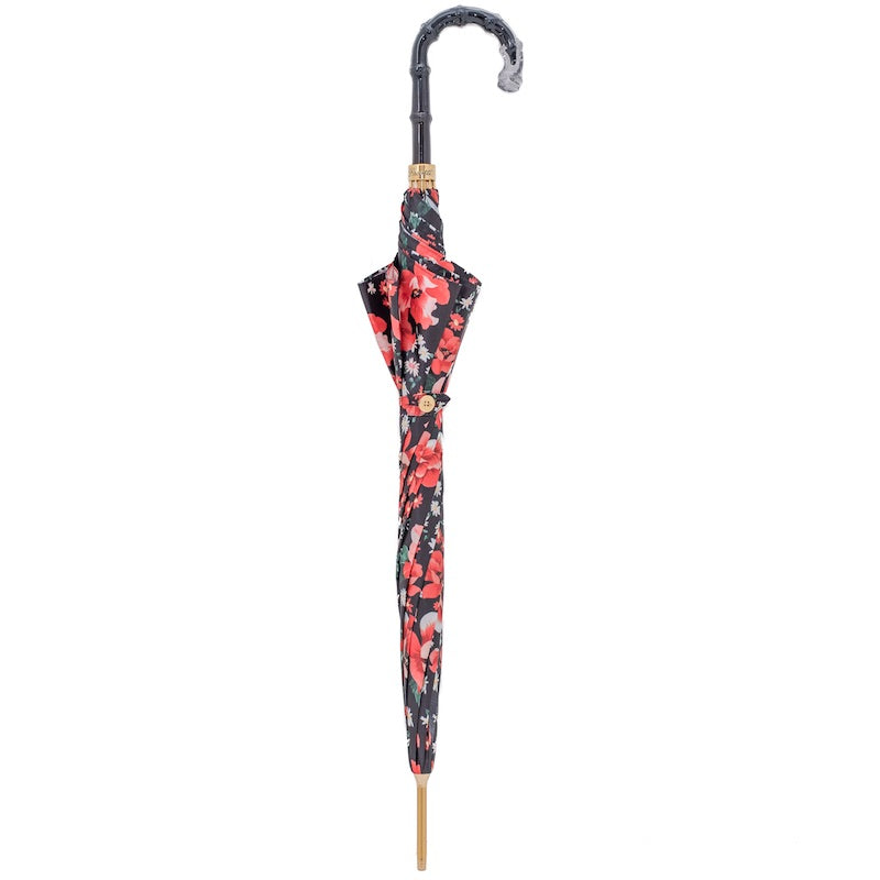 Pasotti Umbrella with Red Anemones