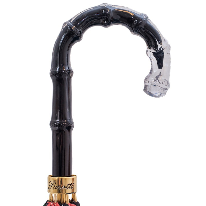 Pasotti Umbrella with Red Anemones