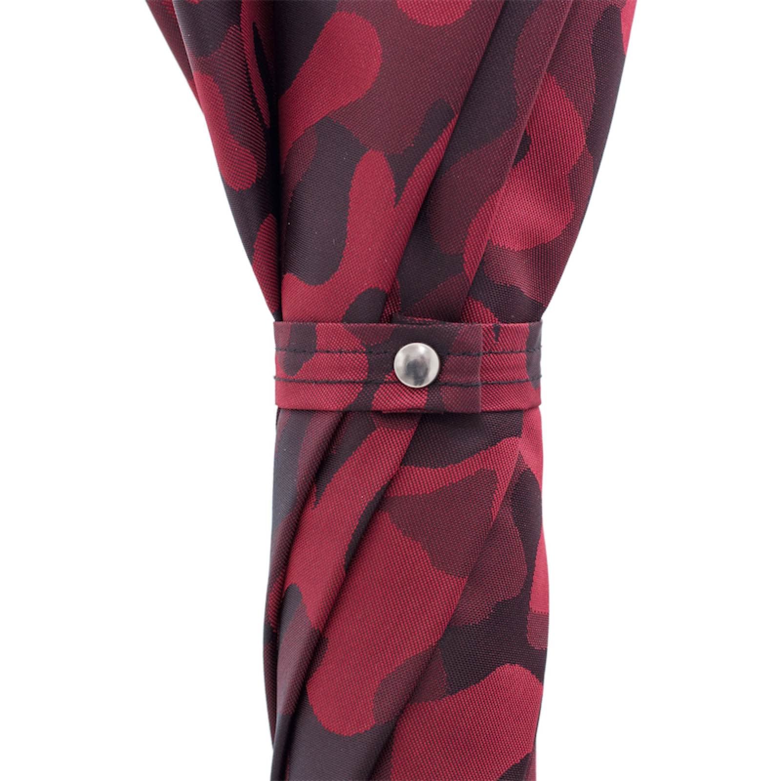 Pasotti Red Camouflage Umbrella with Studs on the Handle