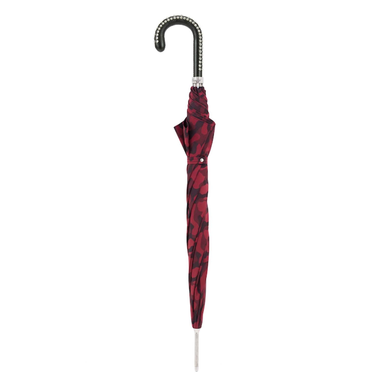 Pasotti Red Camouflage Umbrella with Studs on the Handle