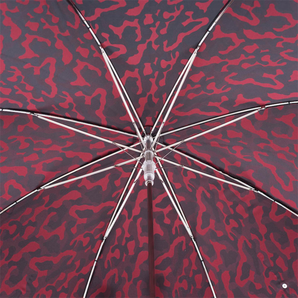 Pasotti Red Camouflage Umbrella with Studs on the Handle