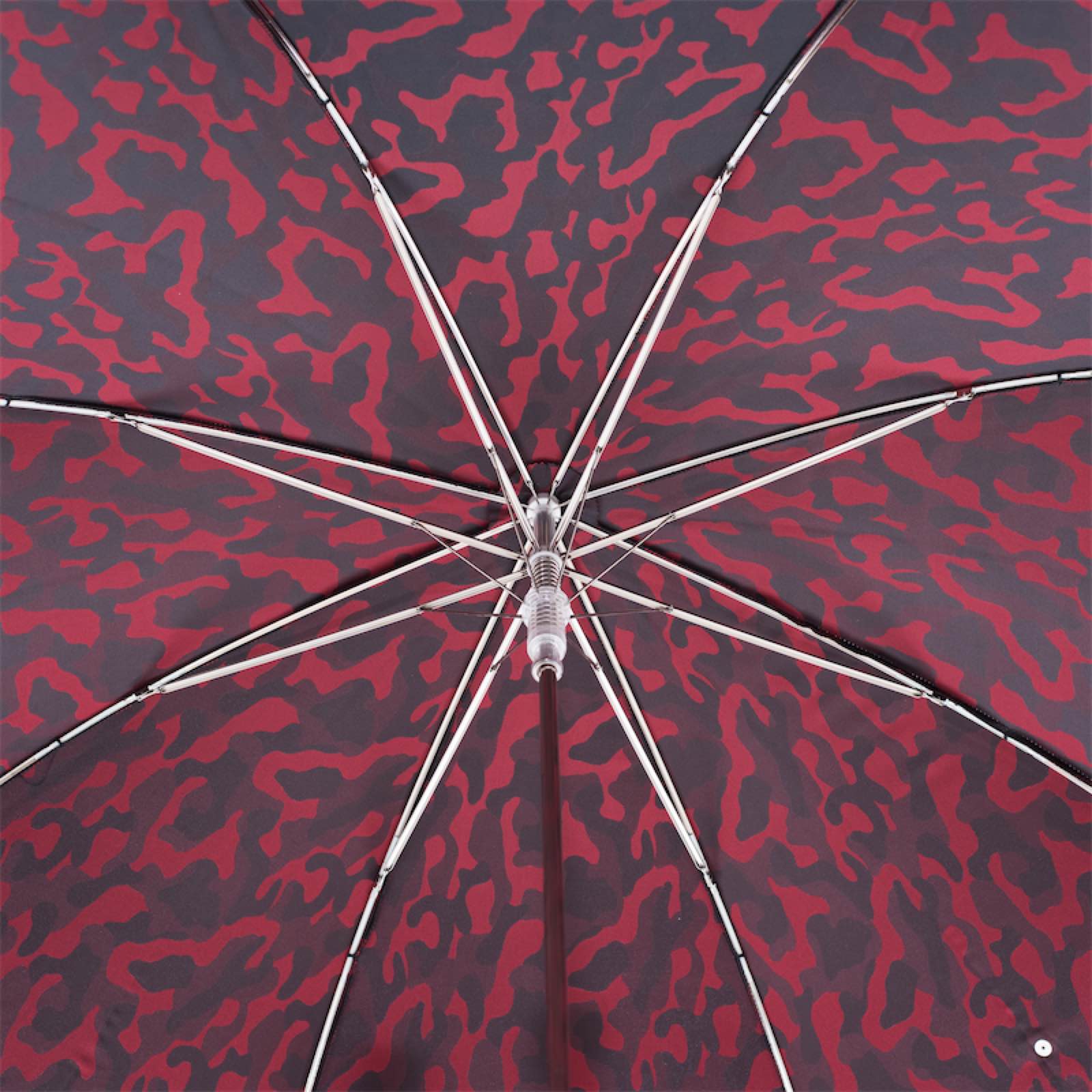 Pasotti Red Camouflage Umbrella with Studs on the Handle