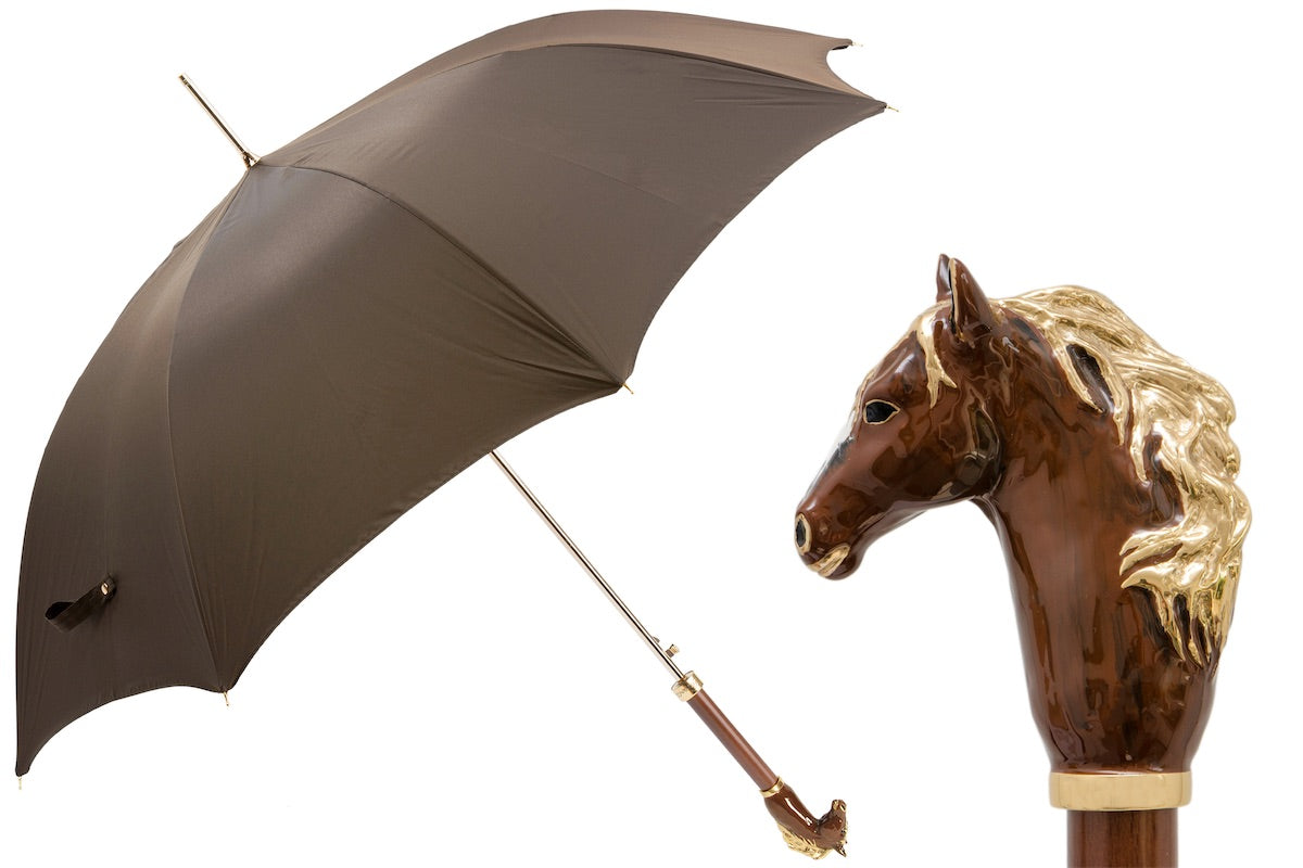 Pasotti Brown Horse Umbrella