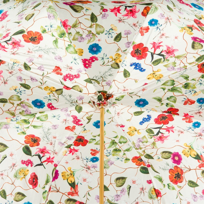 Pasotti Blue Umbrella "Bouquet of flowers"