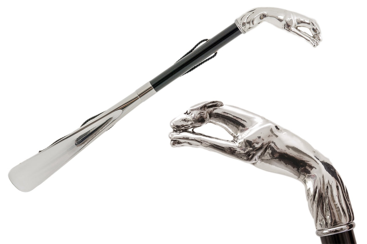 Pasotti Silver Art Deco Greyhound Shoehorn
