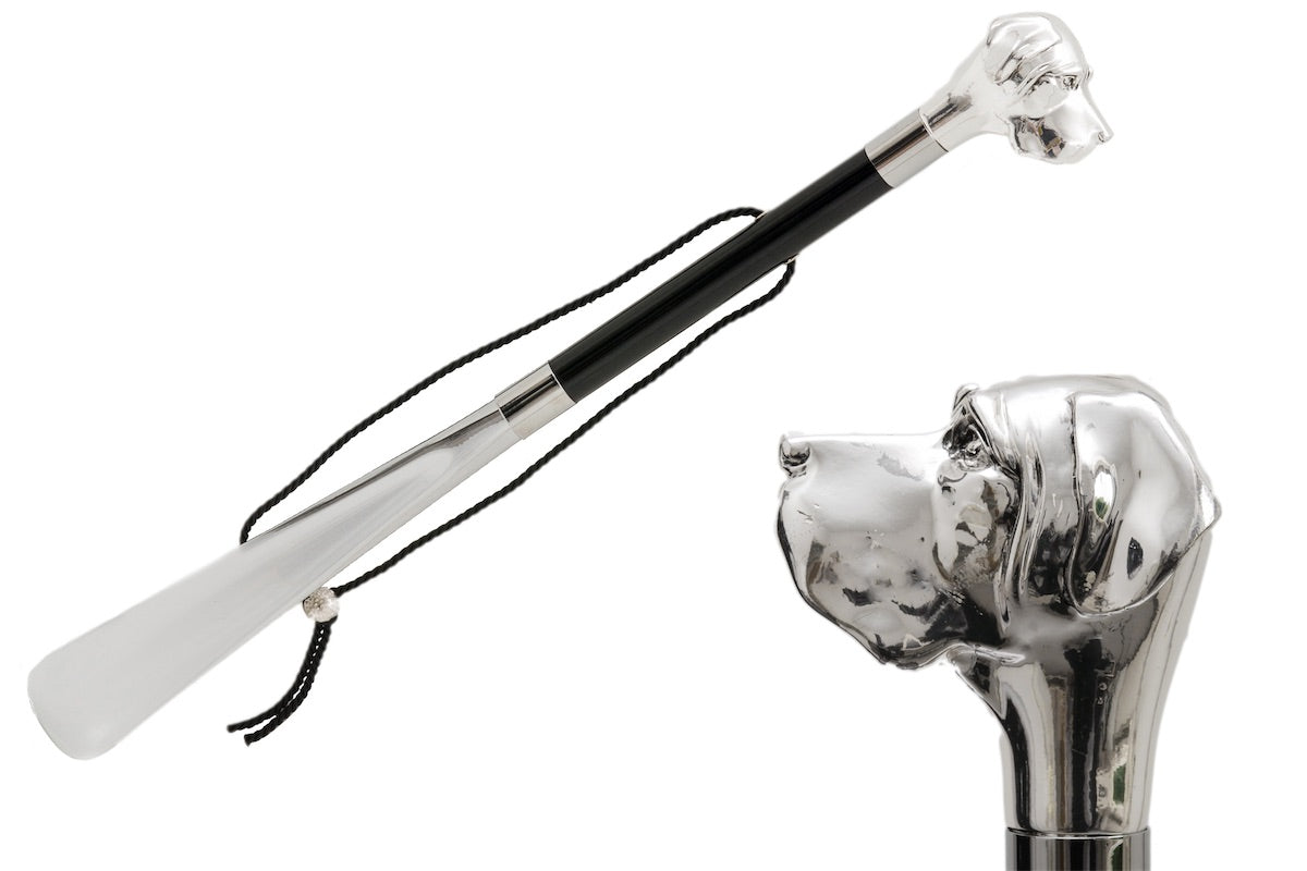 Pasotti Silver Labrador Shoehorn