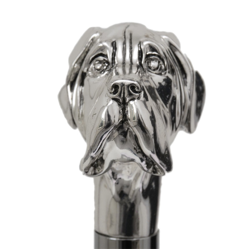 Pasotti Silver Labrador Cane